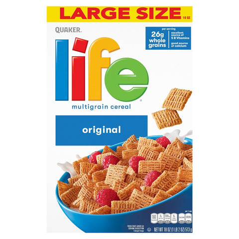 Quaker Cereal Life Original 18 OZ