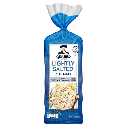 Quaker Rice Cakes Lightly Salted - 4.47 OZ 12 Pack