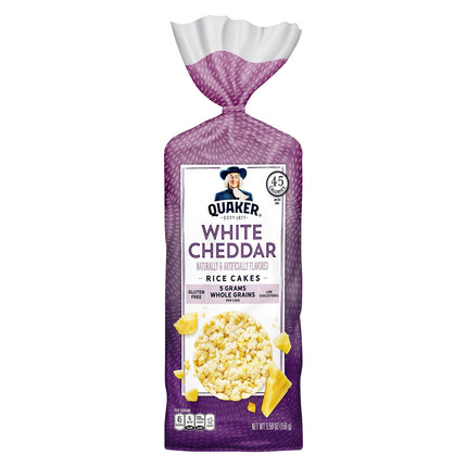 Quaker Rice Cakes White Cheddar - 5.5 OZ 12 Pack