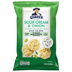 Quaker Rice Crisps Sour Cream & Onion - 3.03 OZ 12 Pack