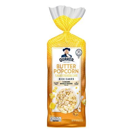 Quaker Rice Cakes Butter Popcorn - 4.47 OZ 12 Pack