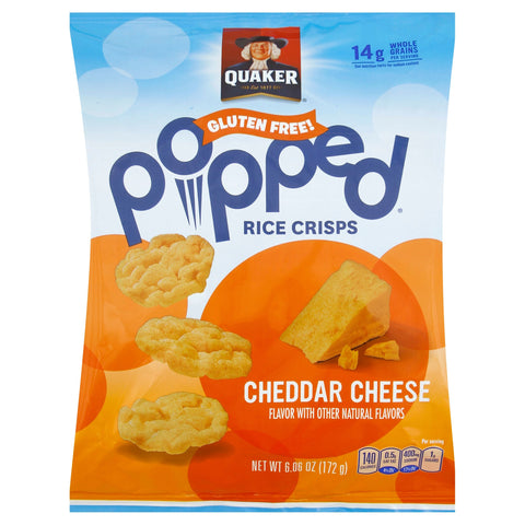 Quaker Popped Cheddar - 6.06 OZ 6 Pack