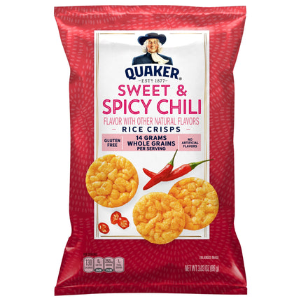 Quaker Sweet & Spicy Chili Rice Crisps - 3.03 OZ 12 Pack