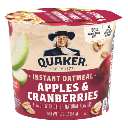 Quaker Express Cup Apple & Cranberries - 1.79 OZ 12 Pack