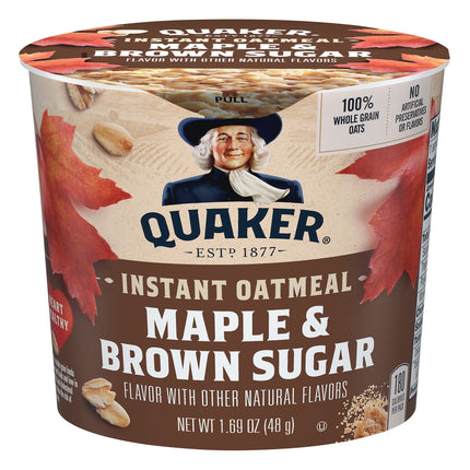 Quaker Express Cup Maple Brown Sugar - 1.69 OZ 12 Pack
