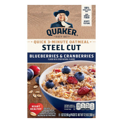 Quaker Steel Cut Cranberry & Blueberries - 12.9 OZ 6 Pack