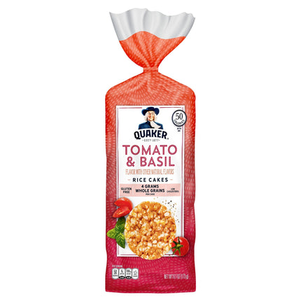 Quaker Rice Cakes Tomato Basil - 6.1 OZ 12 Pack