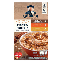 Quaker Oatmeal Fiber & Protein Variety Pack - 12.1 OZ 12 Pack