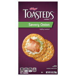 Keebler Toasteds Savory Onion - 8 OZ 6 Pack