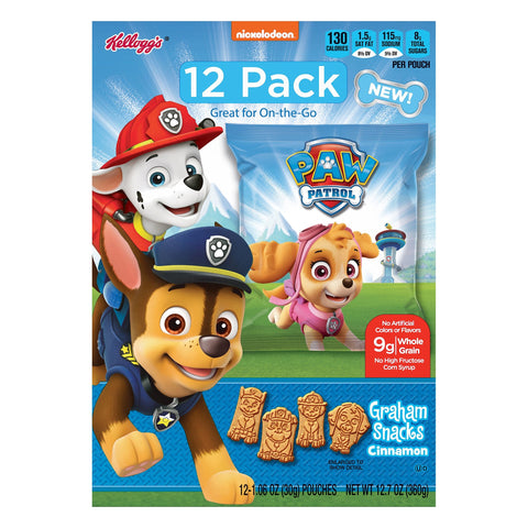 Keebler Paw Patrol Graham Snacks Cinnamon - 12.7 OZ 4 Pack