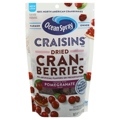 Ocean Spray Craisins Pomegranate - 6 OZ 12 Pack