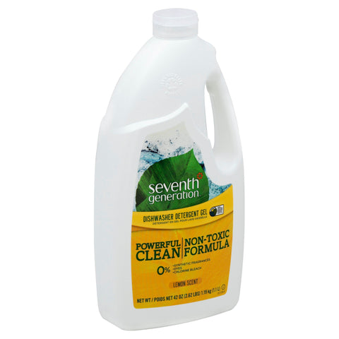 Seventh Generation Cleaner Automatic Dishwasher Gel Lemon - 42 OZ 6 Pack