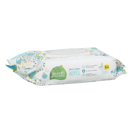 7th Generation Baby Wipes - 64 CT 12 Pack