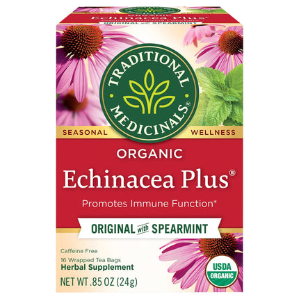Traditional Medicinals Organic Echinacea Plus Tea - 16 CT 6 Pack