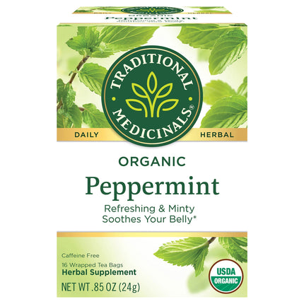 Traditional Medicinals Organic Peppermint Tea - 16 CT 6 Pack