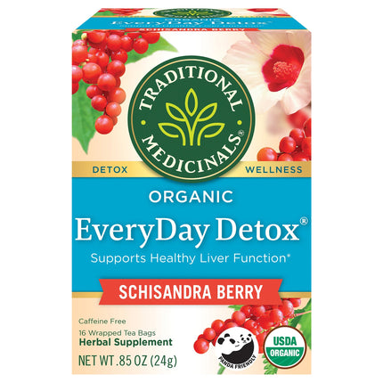 Traditional Medicinals Everyday Detox Tea - 16 CT 6 Pack