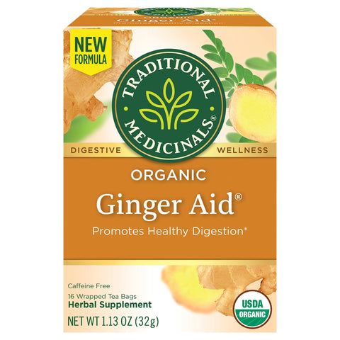 Traditional Medicinals Organic Ginger Aid Tea - 16 CT 6 Pack