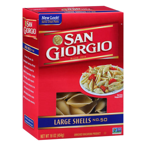 San Giorgio Large Shells - 16 OZ 12 Pack