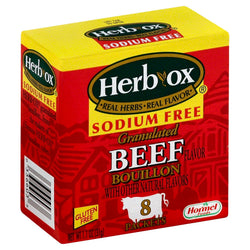 Herbox Bouillon Sodium Free Beef - 1.1 OZ 12 Pack