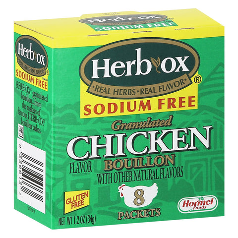 Herbox Bouillon Sodium Free Chicken - 1.2 OZ 12 Pack