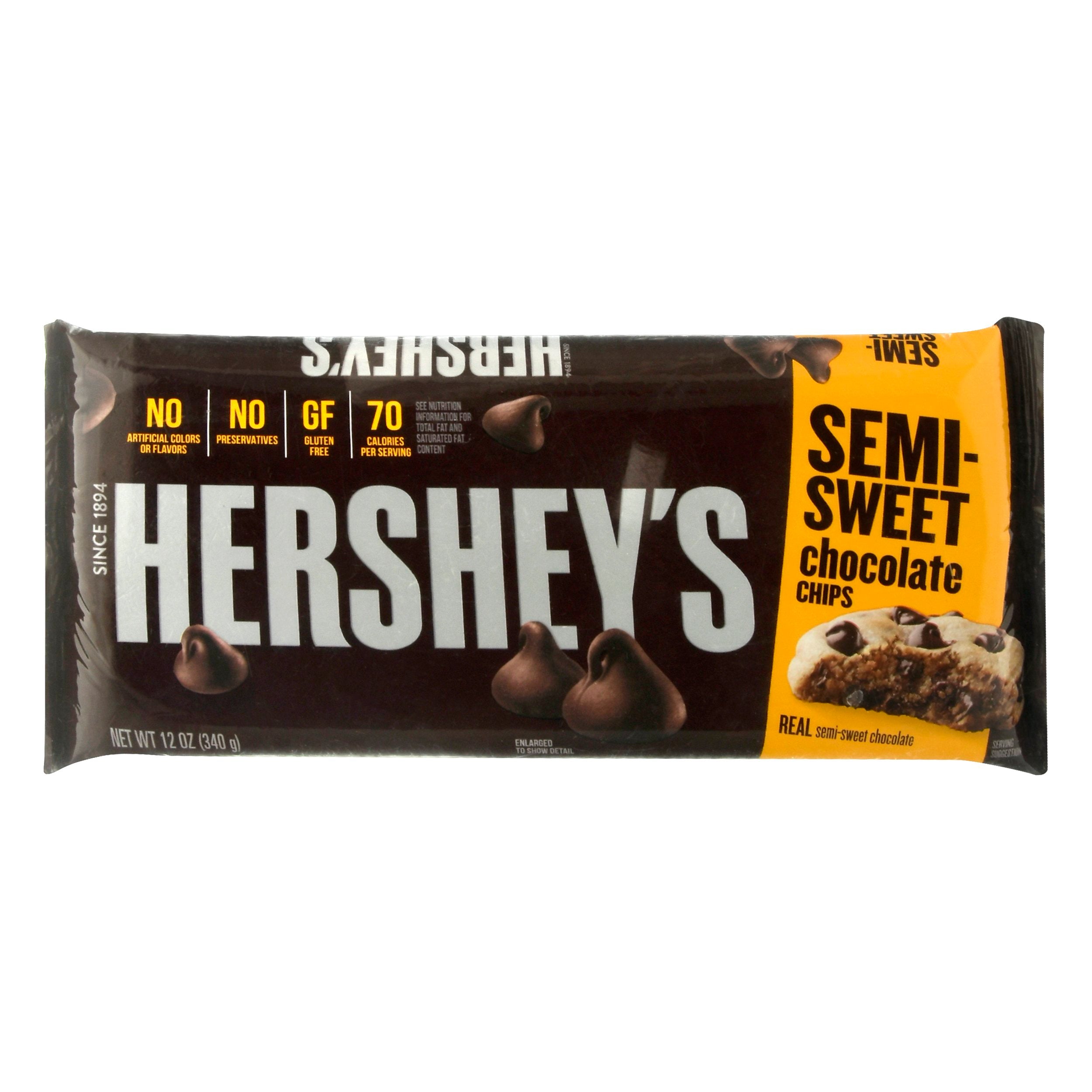 Hershey's Baking Chips Semi Sweet Chocolate - 12 OZ 12 Pack ...