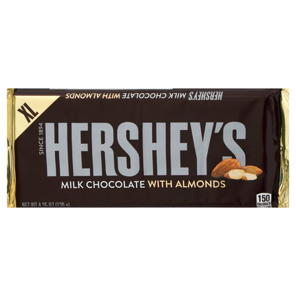 Hershey's Extra Large Milk Chocolate Bar With Almonds - 4.25 OZ 12 Pack