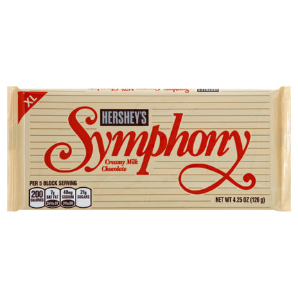 Hershey's Extra Large Symphany Milk Chocolate Bar - 4.25 OZ 12 Pack