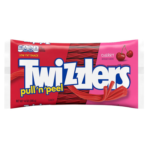 Twizzler's Licorice Pull & Peel Cherry - 14 OZ 24 Pack
