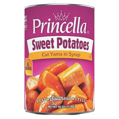 Princella Sweet Potatoes Cut Yams In Syrup - 40.0 OZ 12 Pack