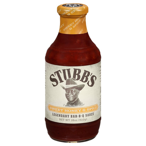 Stubb's Sweet Honey & Spice BBQ Sauce - 18 OZ 6 Pack