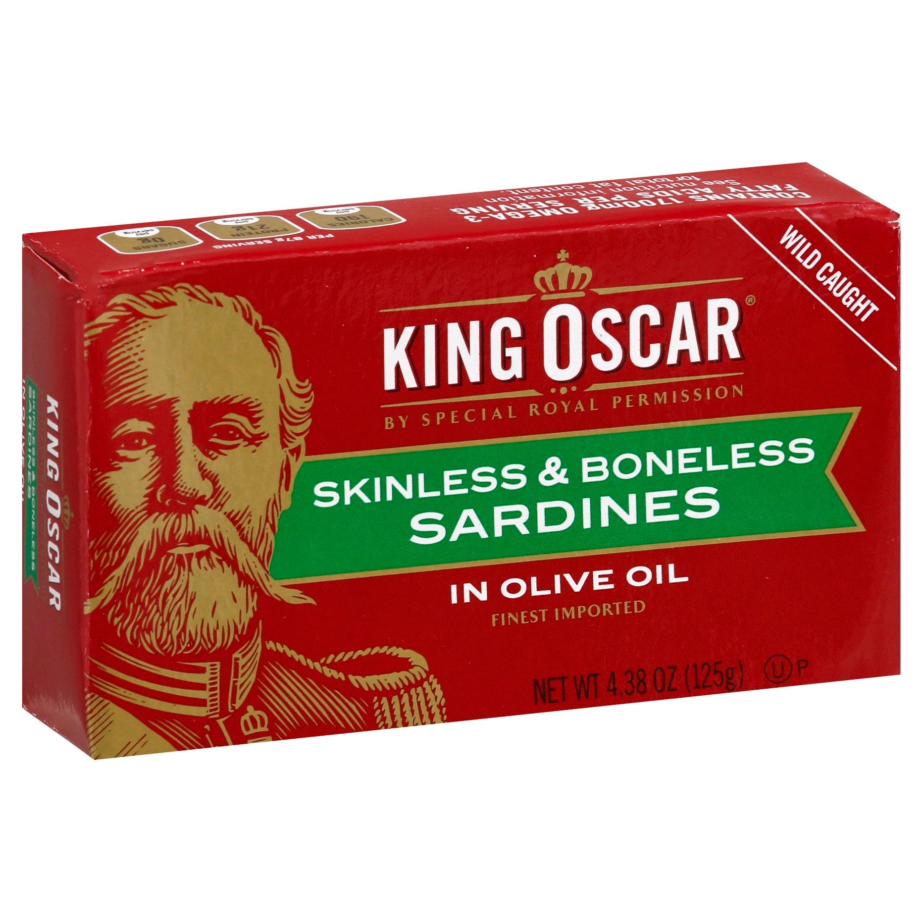 King Oscar Sardines Skinless Boneless 4.38 OZ 12 Pack StockUpExpress