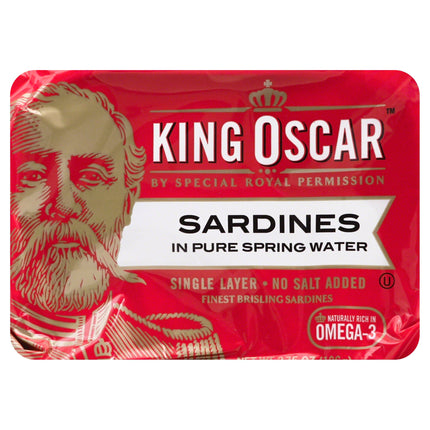 King Oscar Sardines In Water - 3.75 OZ 12 Pack