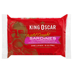 King Oscar Sardines Mediterranean - 3.75 OZ 12 Pack