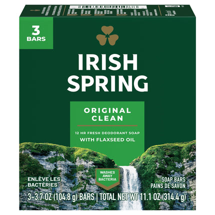 Irish Spring Soap Bar Original Clean - 11.1 OZ 18 Pack