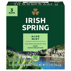 Irish Spring Soap Bar Aloe Mist - 11.1 OZ 18 Pack