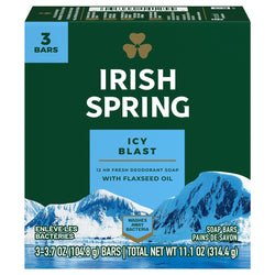 Irish Spring Soap Bar Icy Blast - 11.1 OZ 18 Pack