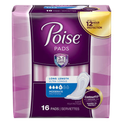 Poise Under Garments Extra Plus Pads - 16 CT 6 Pack