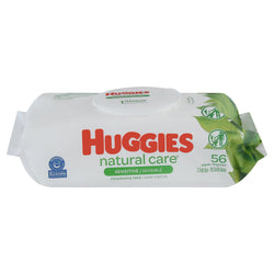 Huggies Baby Wipes Natural Care Fragrance Free - 56 CT 8 Pack