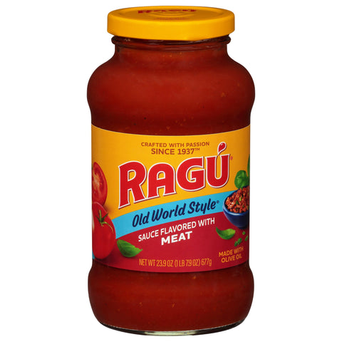 Ragu Old World Style Sauce Meat - 23.9 OZ 12 Pack