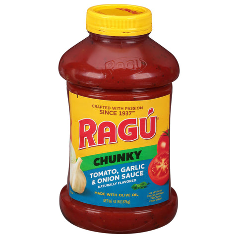 Ragu Chunky Tomato Garlic & Onion Pasta Sauce - 66 OZ 6 Pack