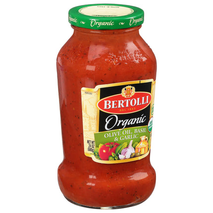 Bertolli Organic Olive Oil/Basil & Garlic Pasta Sauce - 24 OZ 6 Pack