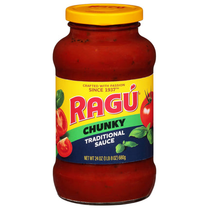 Ragu Hearty Traditional Sauce - 24 OZ 12 Pack