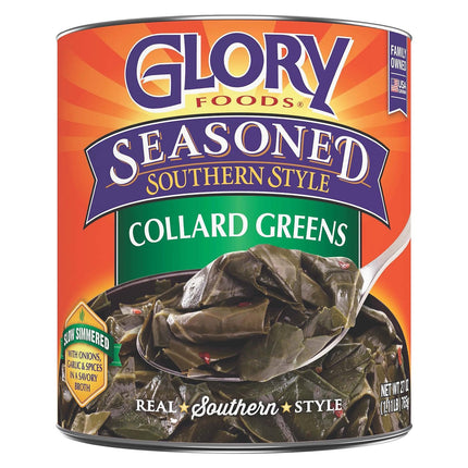 Glory Foods Seasoned Southern Style Collard Greens - 27 OZ 12 Pack