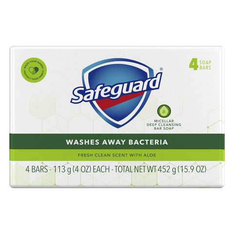 Safeguard Soap Bar Fresh Clean Scent with Aloe - 16 OZ 12 Pack