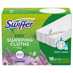 Swiffer Dry Cloth Lavender - 16 CT 6 Pack