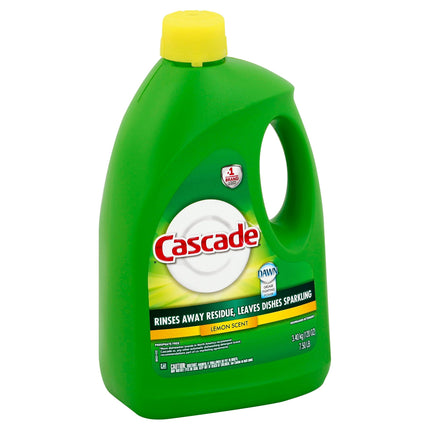 Cascade Cleaner Dishwashing Gel Lemon Burst With Dawn - 120 OZ 4 Pack