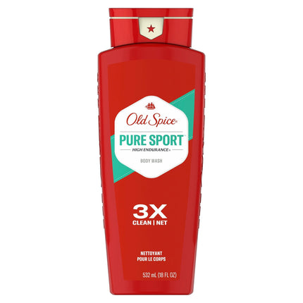 Old Spice Pure Sport Body Wash - 18 FZ 4 Pack