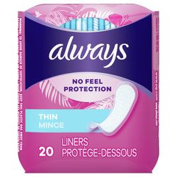 Always Thin Liners - 20 CT 24 Pack