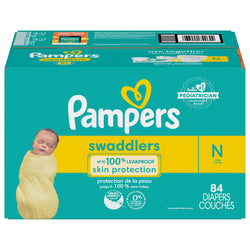 Pampers Swaddlers Size 0 Super Pack - 84 Diapers