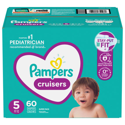 Pampers Cruisers Size 5 Super Pack - 60 CT 1 Pack